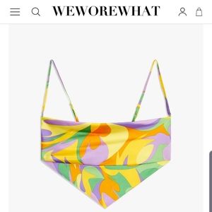 WWW Silk like bandana top